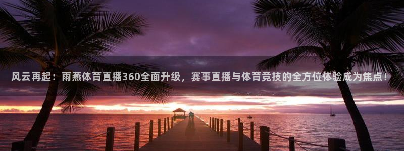 蓝鲸体育直播足球：风云再起：雨燕体育直播360全面升级，赛事直播与体育竞技的全方位体验成为焦点！