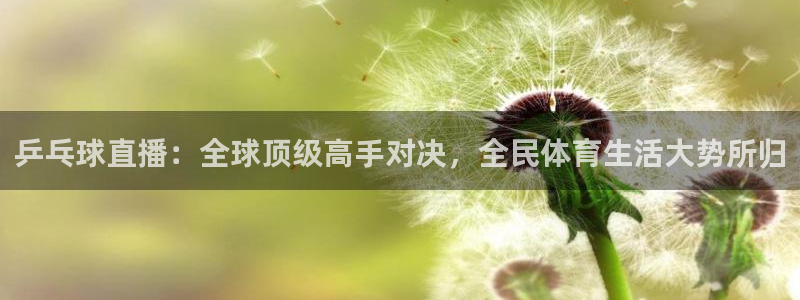 蓝鲸下载：乒乓球直播：全球顶级高手对决，全民体育生活大势所归
